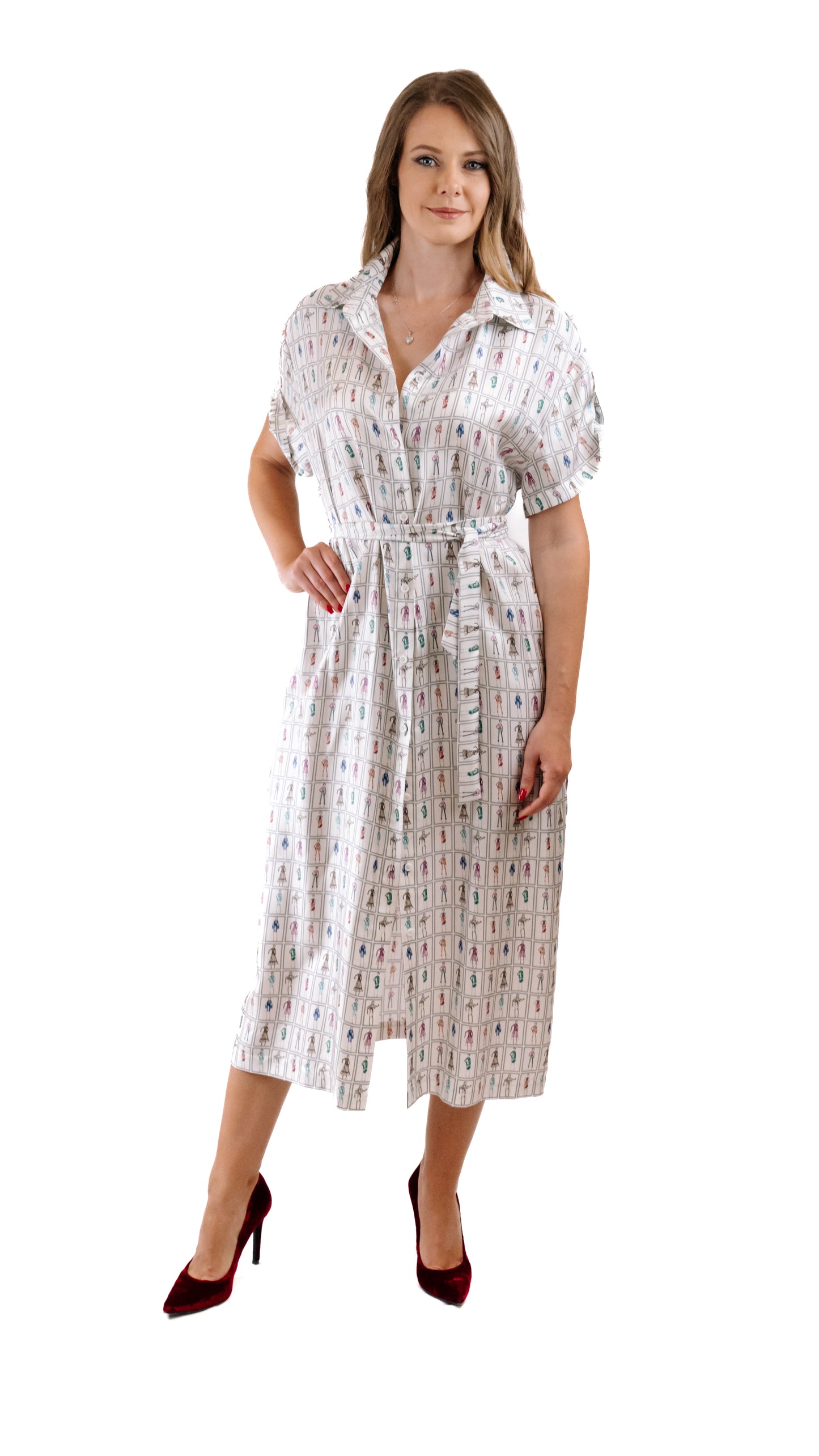 Traje de mujer "Patrones Lila"