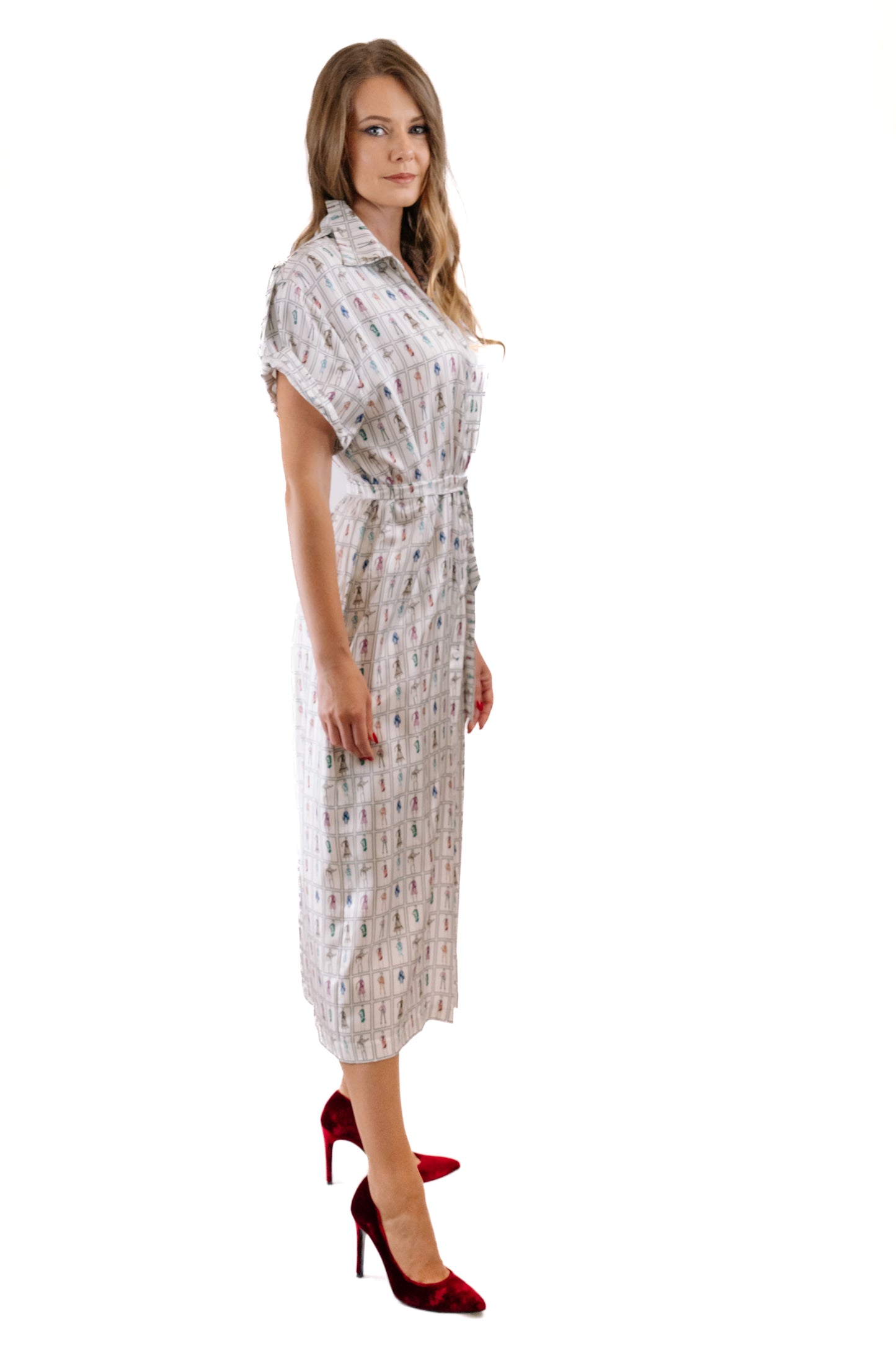 Traje de mujer "Patrones Lila"