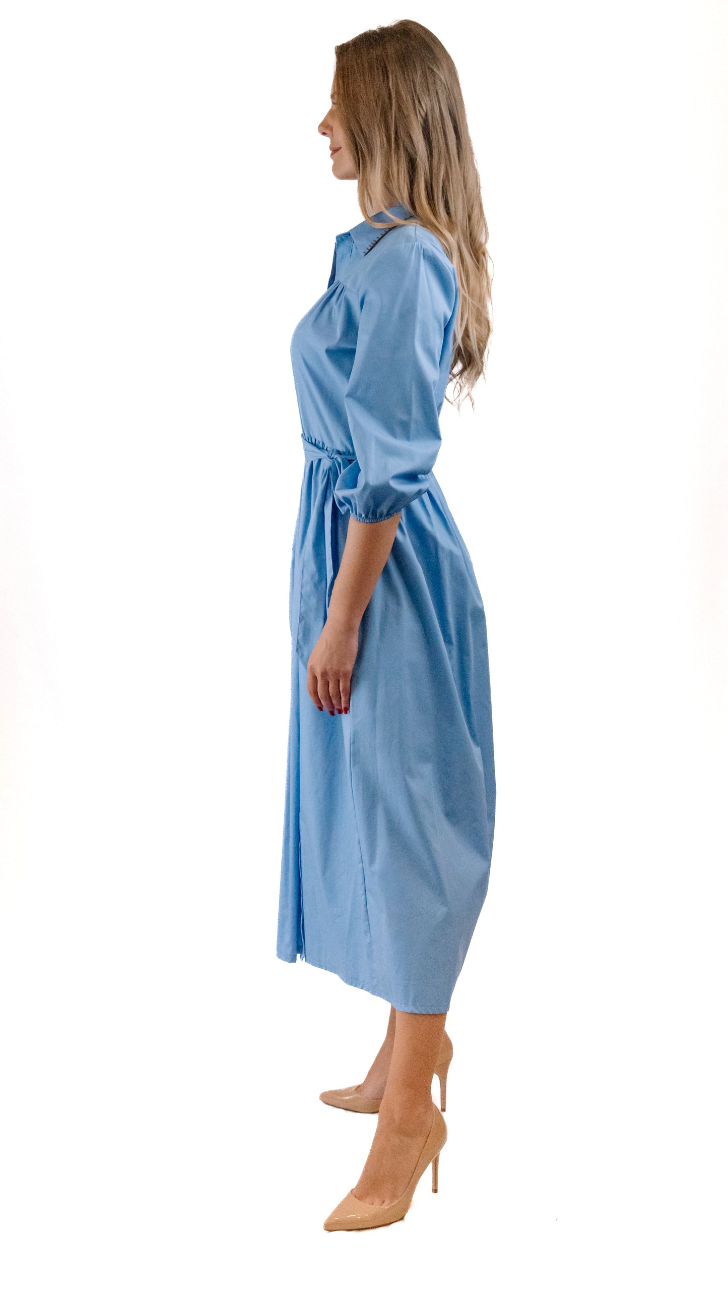 Blue Shirt Dress ll
