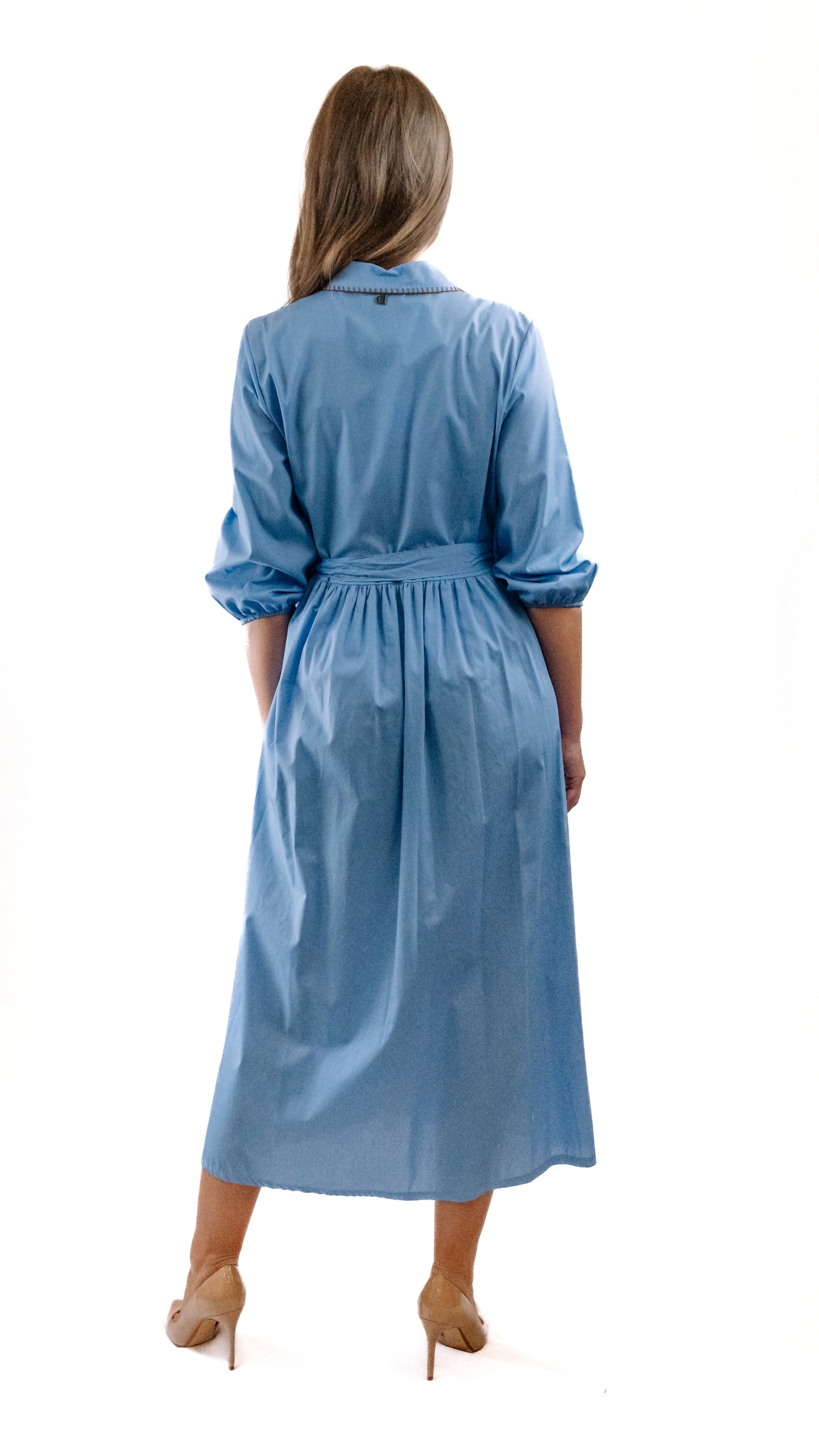 Blue Shirt Dress ll