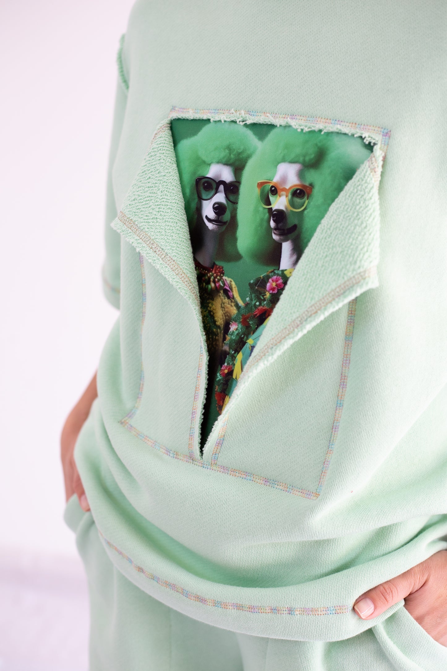 Traje de mujer "Perros" Menta