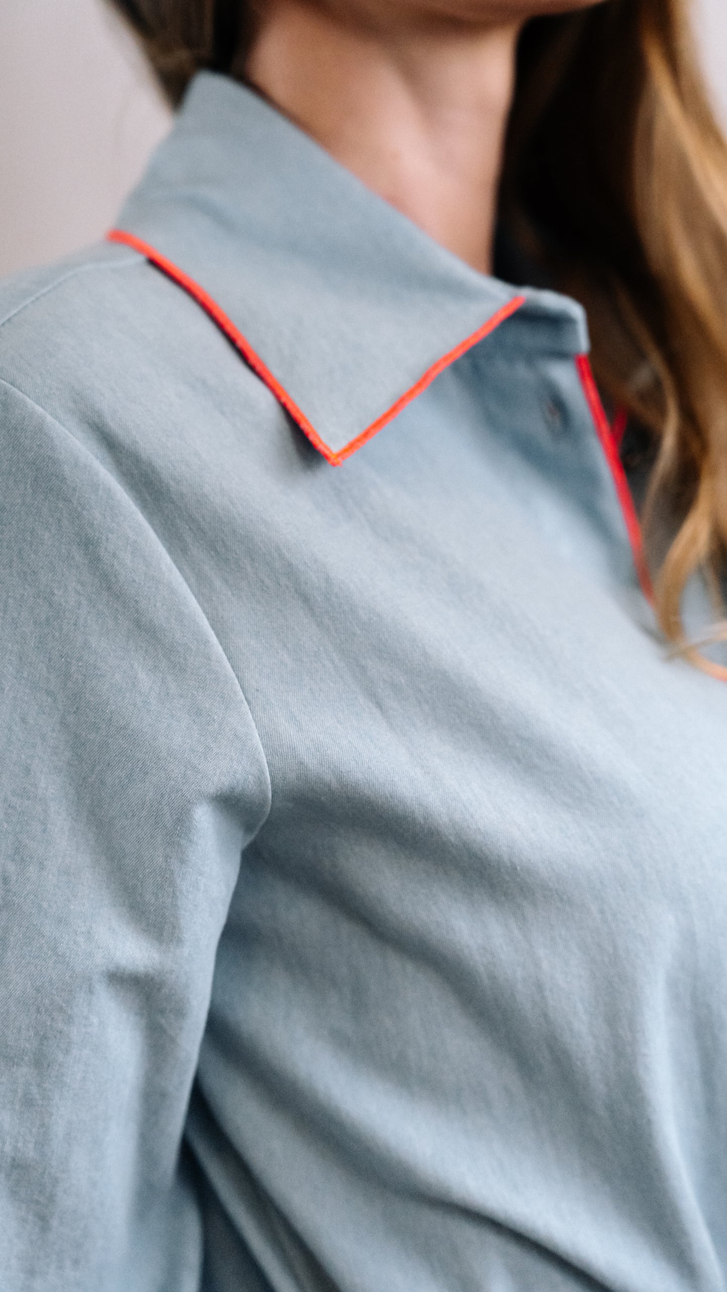 Blue Shirt Dress