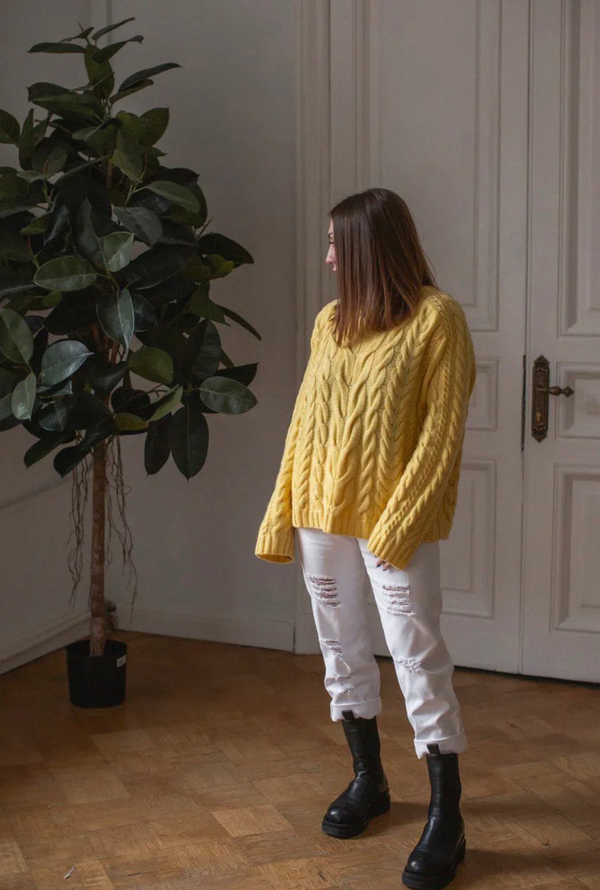 Cashmere Sweater Lemon