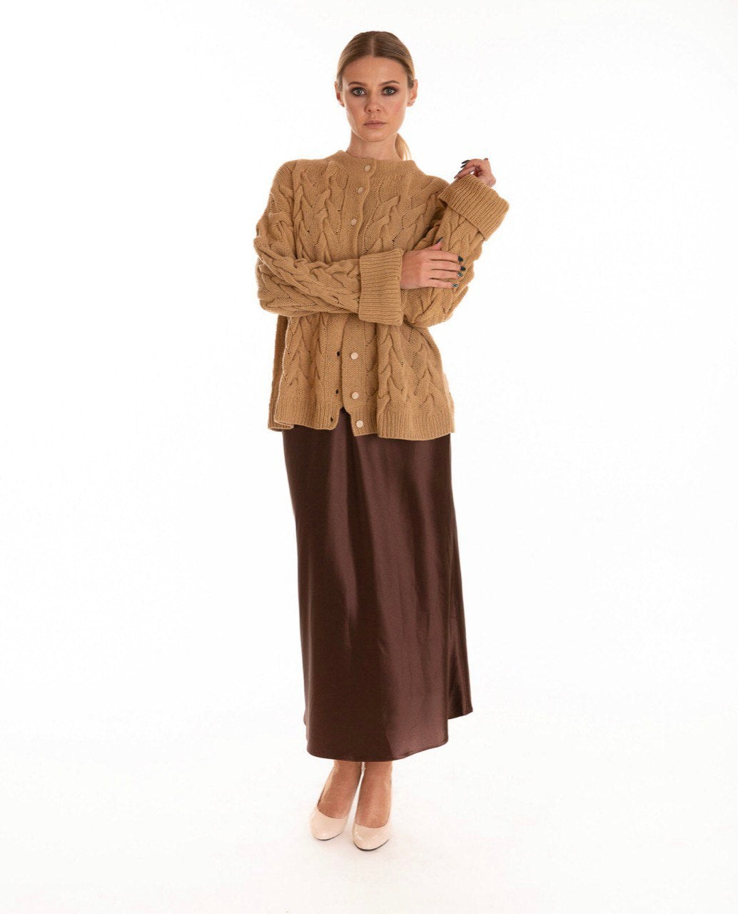 Cashmere Cardigan - Camel