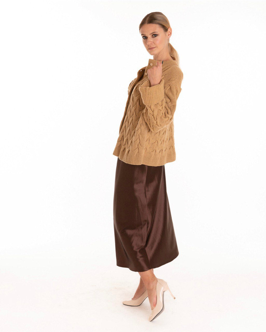 Cashmere Cardigan - Camel