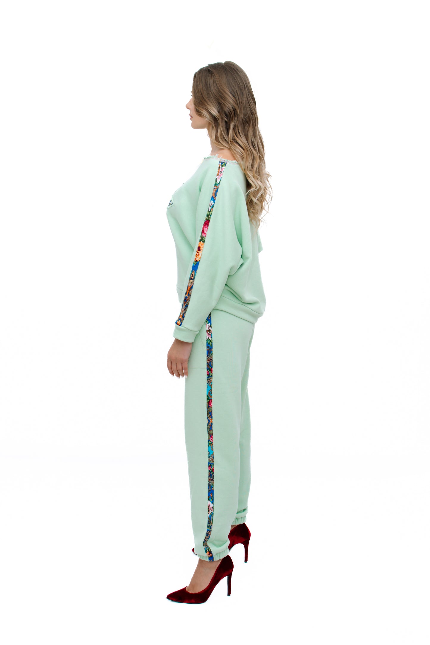 Mint Patterned Elegance Suit II