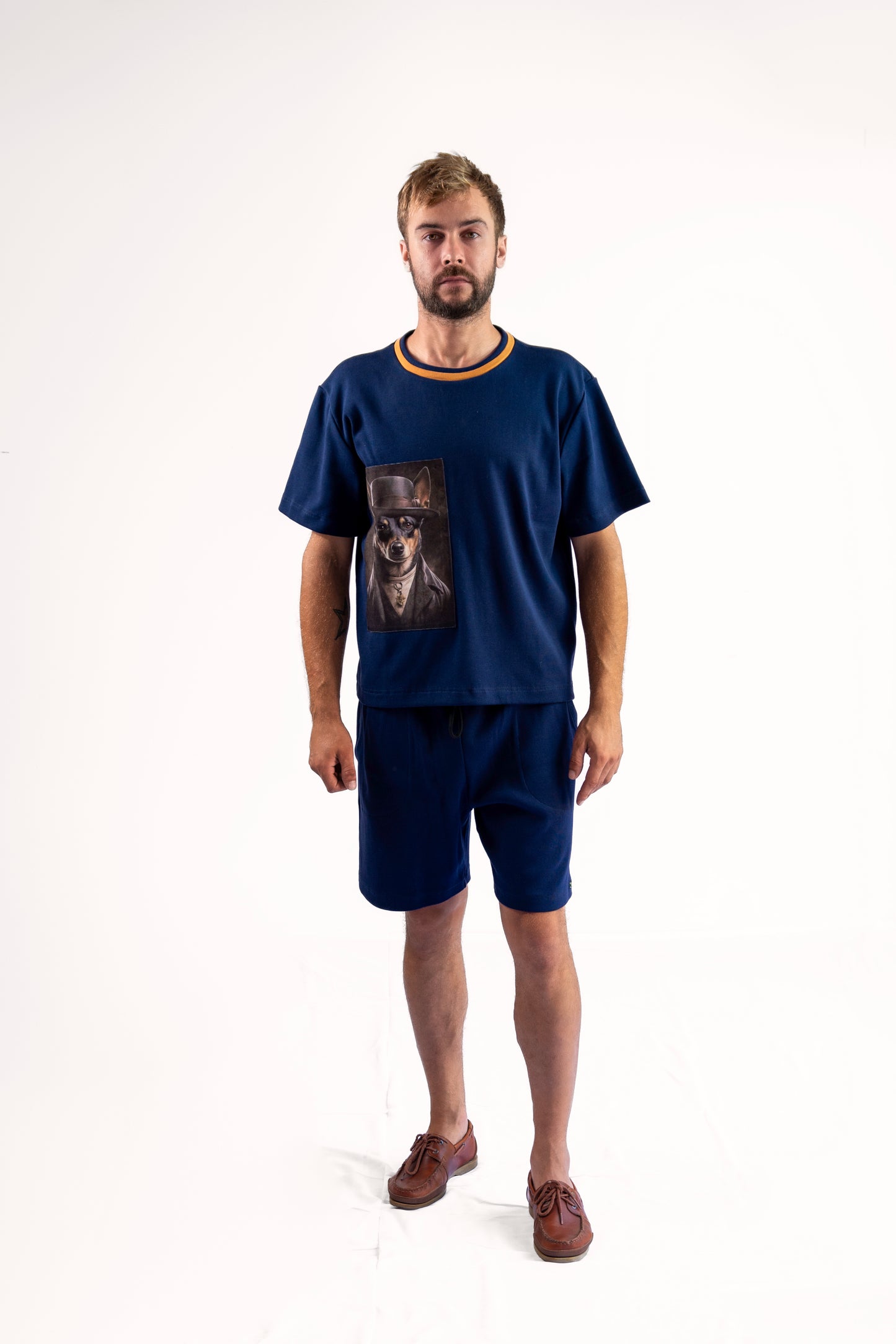 Blue T-Shirt and Shorts Set